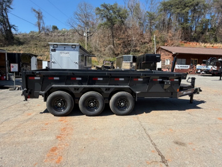 New Hillcrest Dump 7x16 21,000 GVWR 2' BP W/ HD Tube Ramps