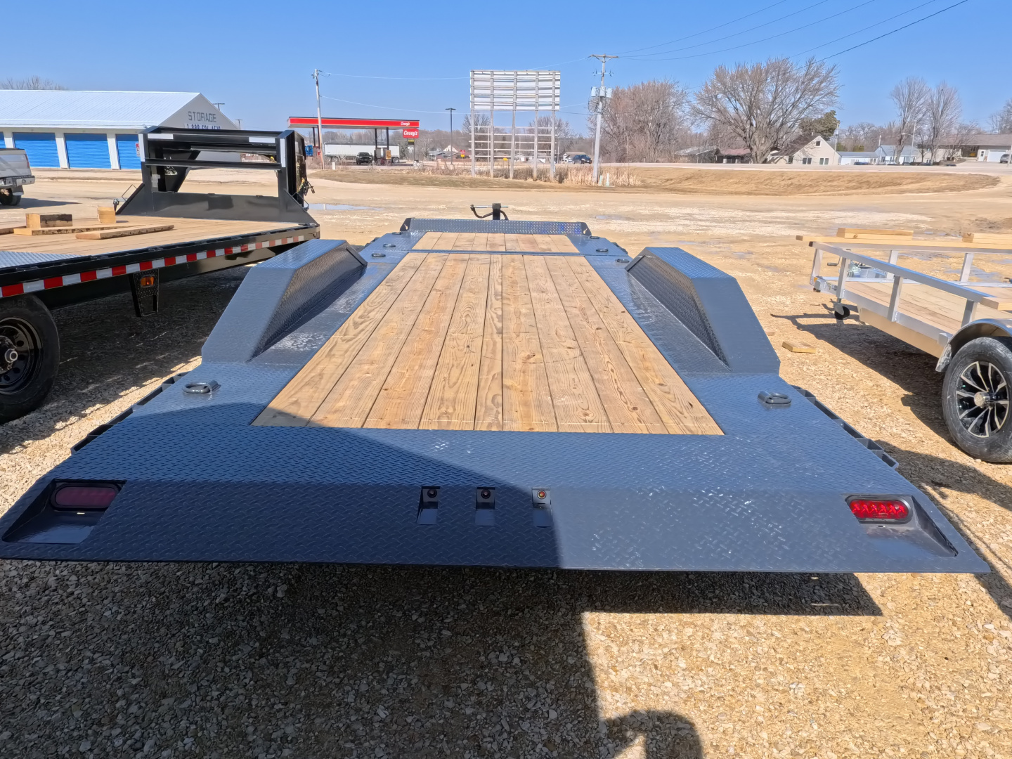 New 2026 Iron Bull 102 x 22 (16+6) Gray TWB Tilt Trailer, 16K GVWR, Fork Holders, 16 ply ST215 / 75 R 17.5 LRH Tires