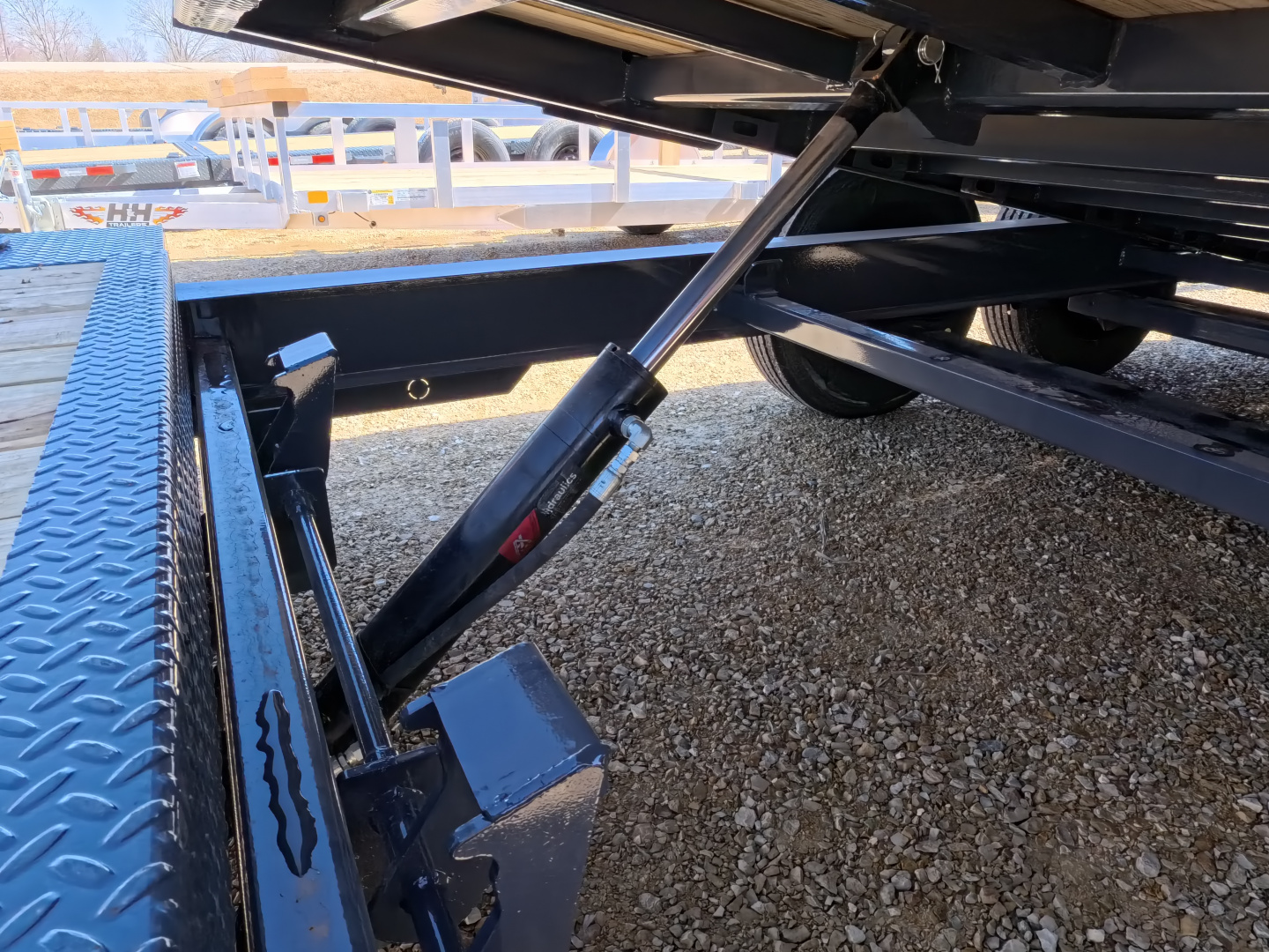 New 2026 Iron Bull 102 x 22 (16+6) Gray TWB Tilt Trailer, 16K GVWR, Fork Holders, 16 ply ST215 / 75 R 17.5 LRH Tires