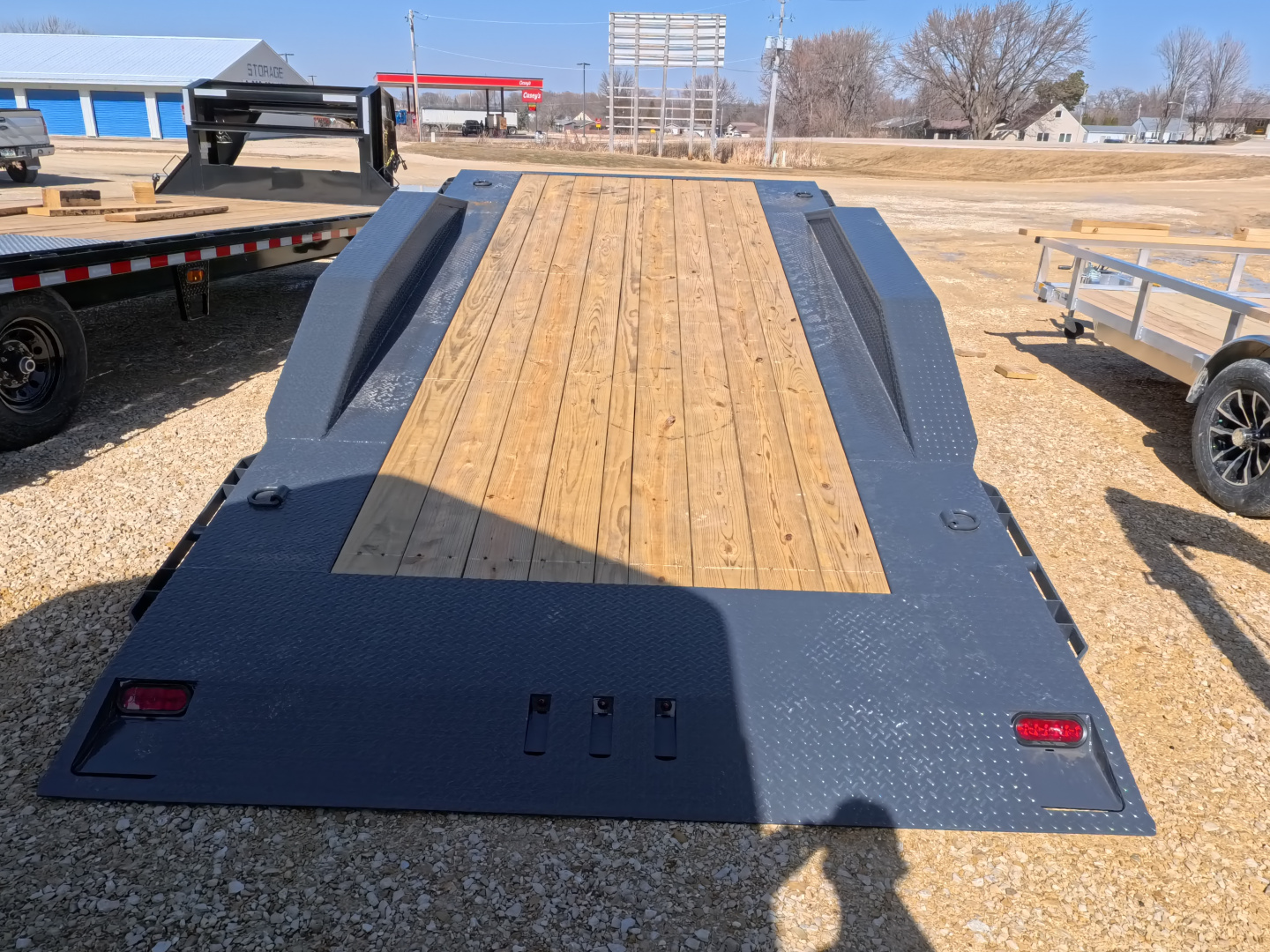 New 2026 Iron Bull 102 x 22 (16+6) Gray TWB Tilt Trailer, 16K GVWR, Fork Holders, 16 ply ST215 / 75 R 17.5 LRH Tires