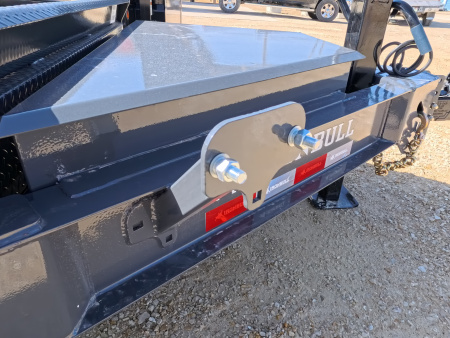 New 2026 Iron Bull 102 x 22 (16+6) Gray TWB Tilt Trailer, 16K GVWR, Fork Holders, 16 ply ST215 / 75 R 17.5 LRH Tires