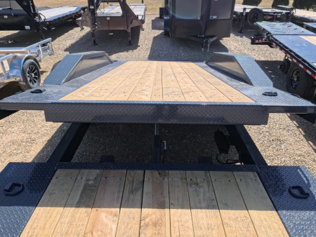 New 2026 Iron Bull 102 x 22 (16+6) Gray TWB Tilt Trailer, 16K GVWR, Fork Holders, 16 ply ST215 / 75 R 17.5 LRH Tires