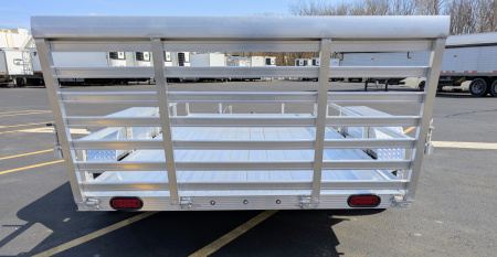 New Cherokee 76"x14' Tandem Axle Alum Wheels, Aluminum Utility Trailer