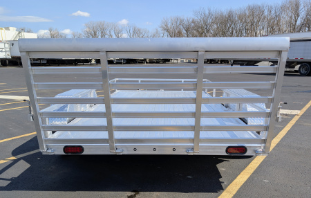 New Cherokee 81"x14' Tandem Axle Alum Wheels Aluminum Utility Trailer