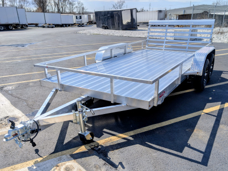 New Cherokee 81"x14' Tandem Axle Alum Wheels Aluminum Utility Trailer
