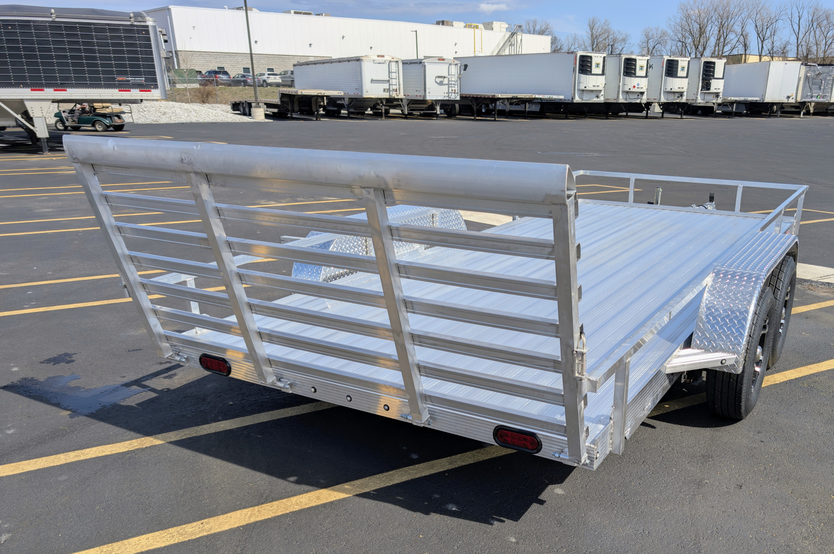 New Cherokee 81"x 16' Alum Wheels Aluminum Utility Trailer