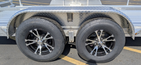 New Cherokee 81"x 16' Alum Wheels Aluminum Utility Trailer