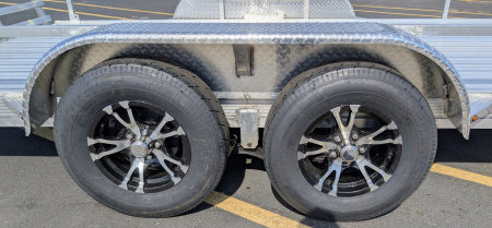 New Cherokee 81"x 16' Alum Wheels Aluminum Utility Trailer