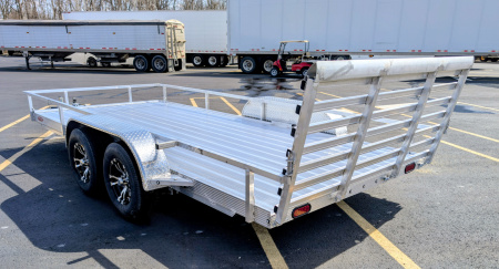 New Cherokee 81"x 16' Alum Wheels Aluminum Utility Trailer