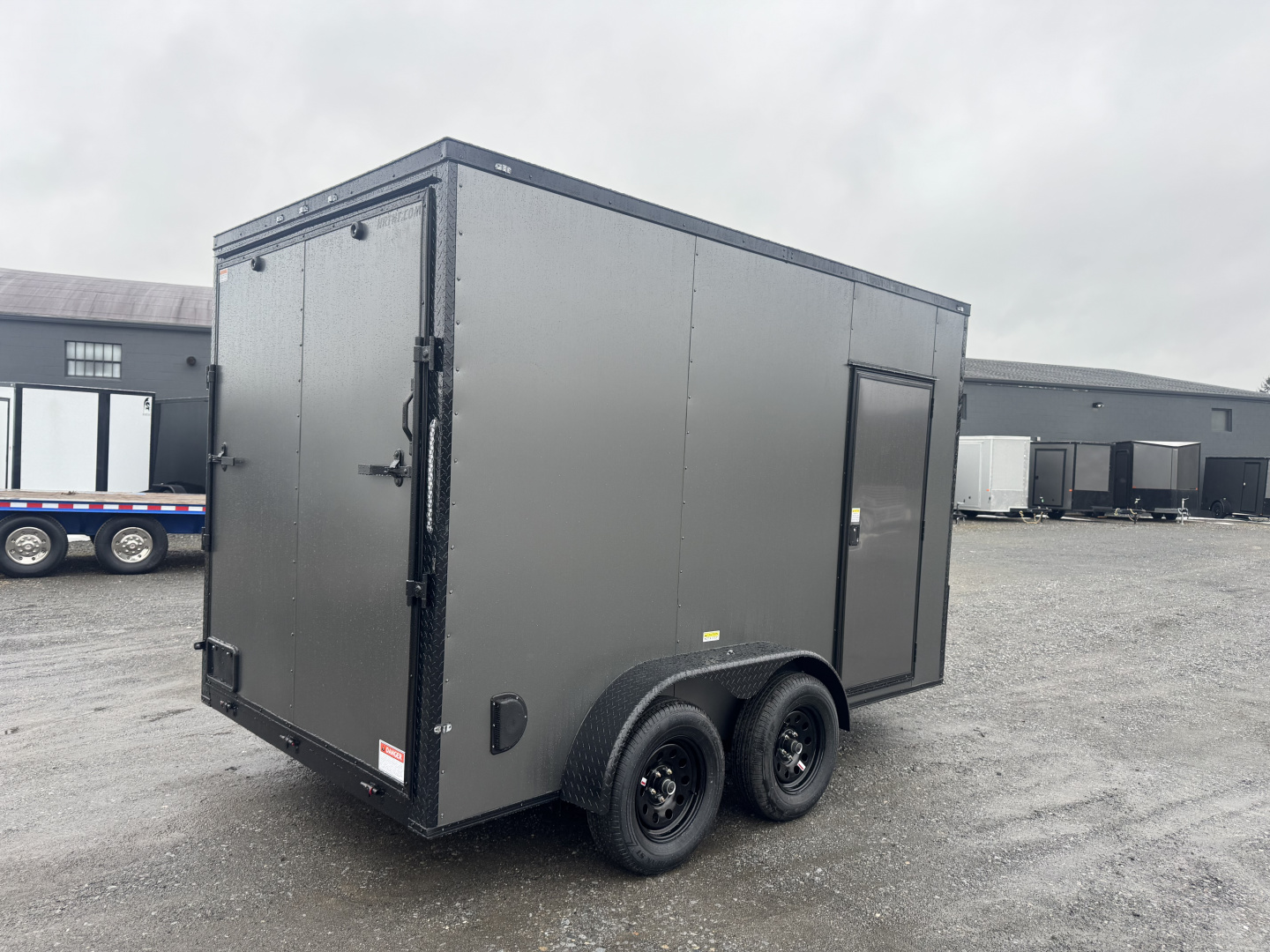 New 2026 Maximum Cargo Trailers 7X12TA Cargo / Enclosed Trailer *CHARCOAL W/ BLACK