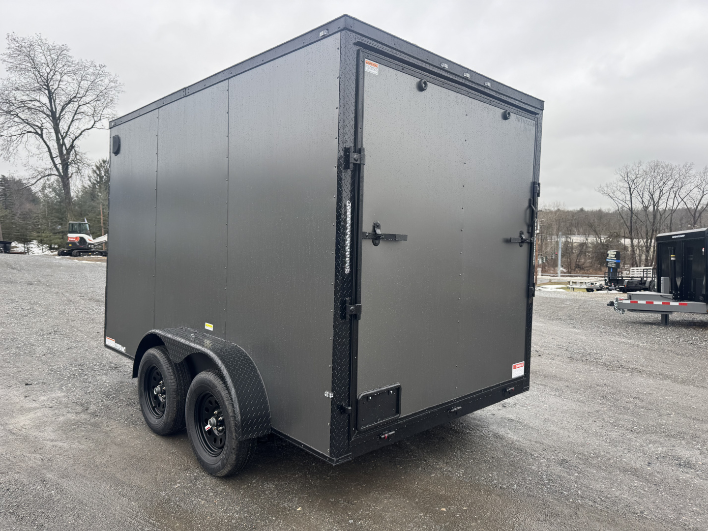 New 2026 Maximum Cargo Trailers 7X12TA Cargo / Enclosed Trailer *CHARCOAL W/ BLACK