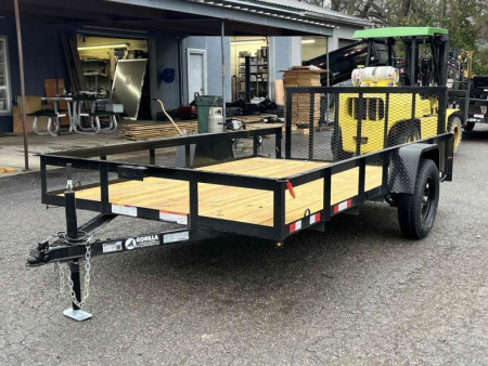 New 2026 Gorilla Trailers 6'4" x 12' Single Axle Utility Trailer