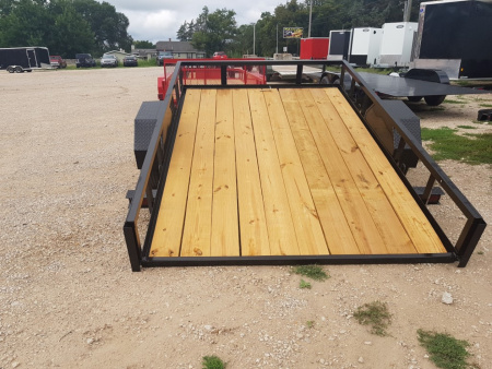 New 2026 MEB 77 x10 Angle Iron Tilt Utility Trailer w/Board Holders