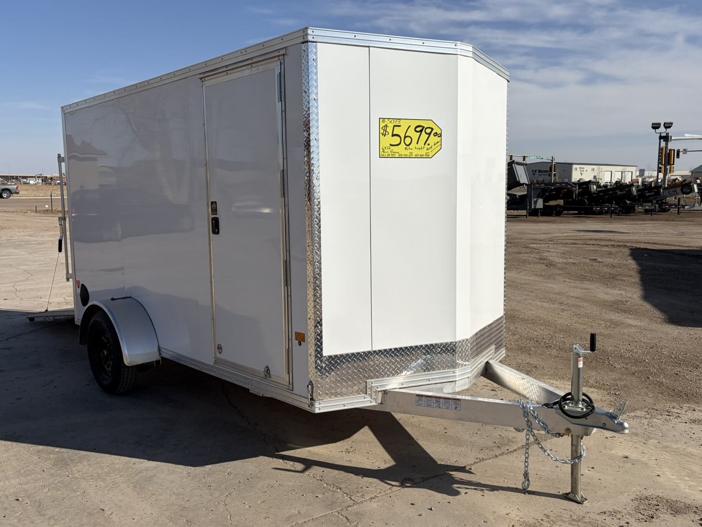New 2026 Alcom-Stealth 6x12 All Aluminum Cargo / Enclosed Trailer