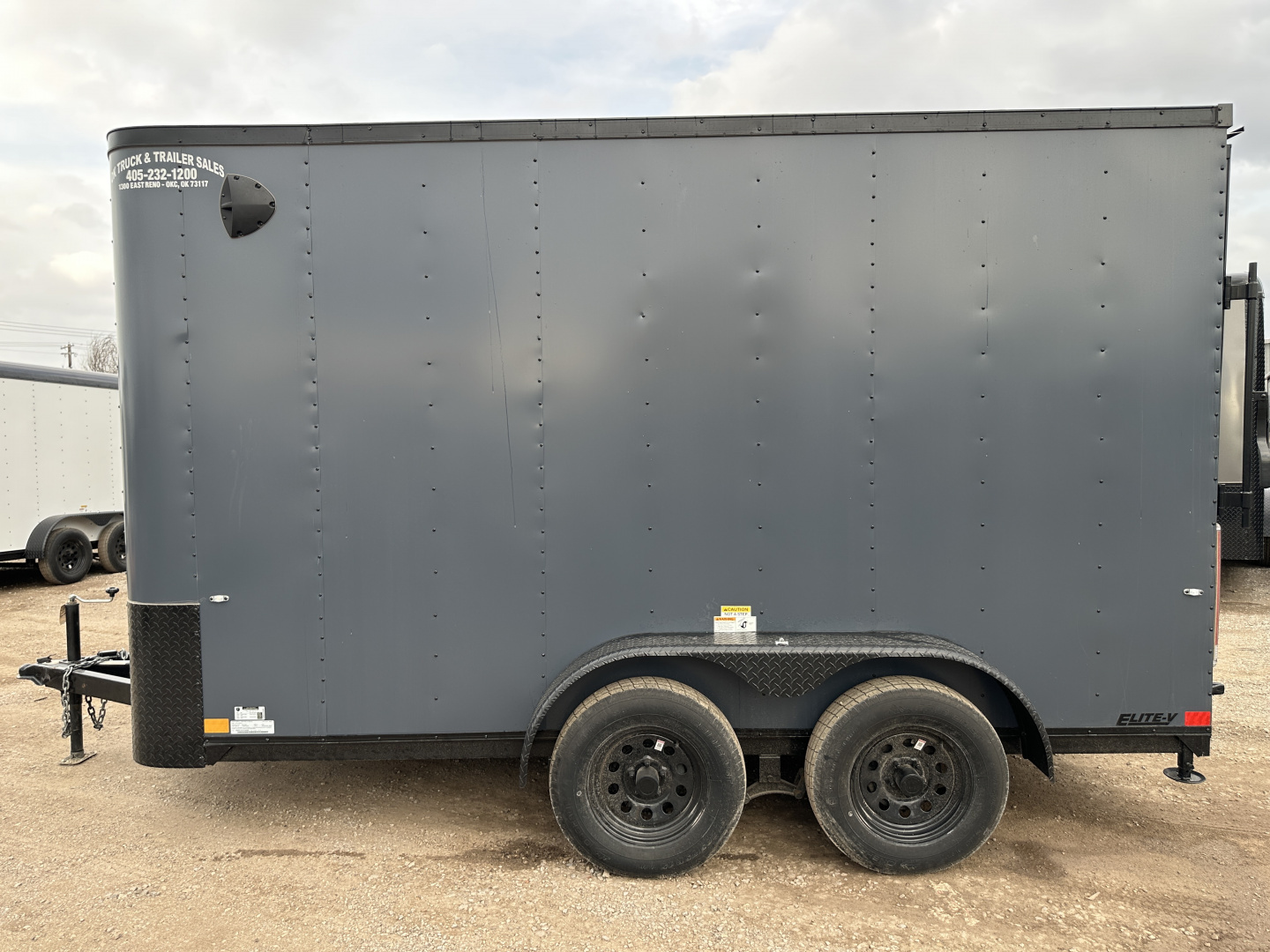 New 2025 Cargo Craft 7'x14'x7' tall Elite V Nose Sport, ramp door, slate blue Cargo / Enclosed Trailer