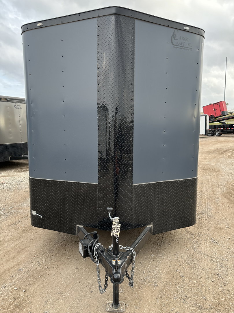 New 2025 Cargo Craft 7'x14'x7' tall Elite V Nose Sport, ramp door, slate blue Cargo / Enclosed Trailer