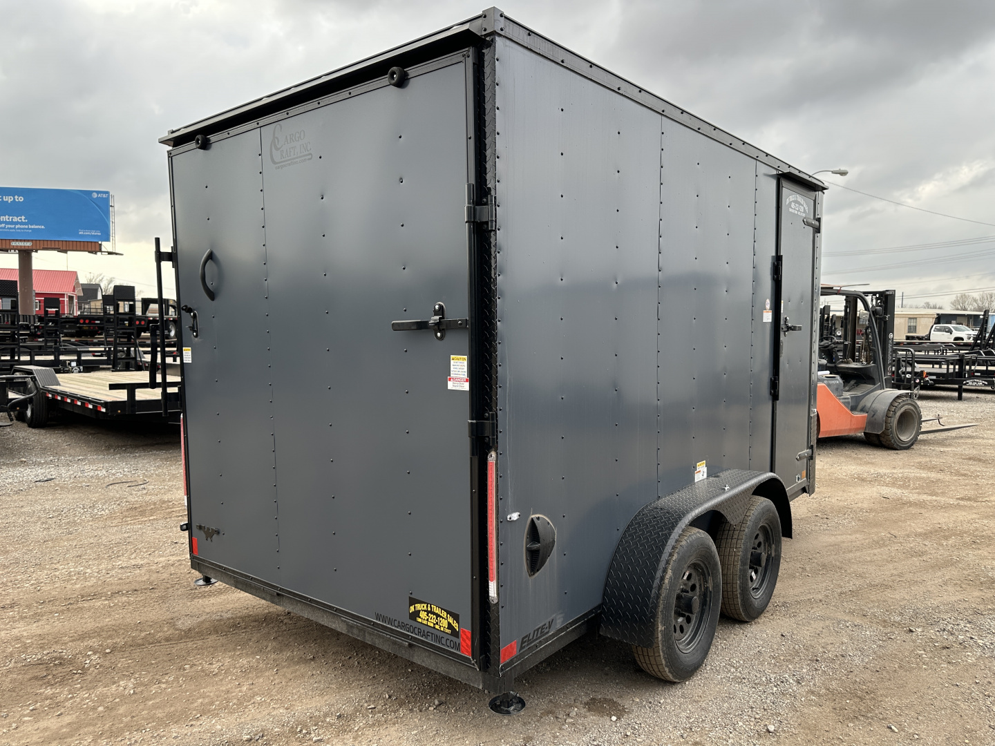 New 2025 Cargo Craft 7'x14'x7' tall Elite V Nose Sport, ramp door, slate blue Cargo / Enclosed Trailer