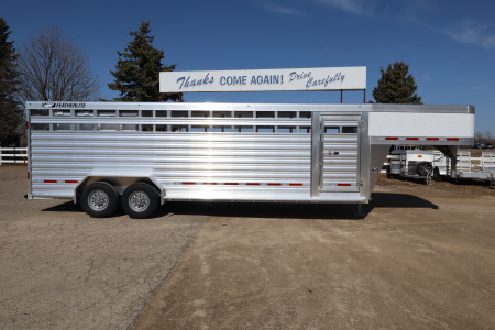 New 2026 Featherlite Trailers 24' Stock / Stock Combo Trailer