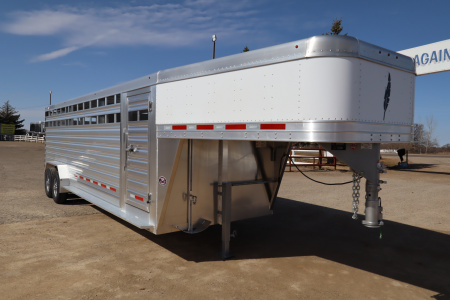 New 2026 Featherlite Trailers 24' Stock / Stock Combo Trailer