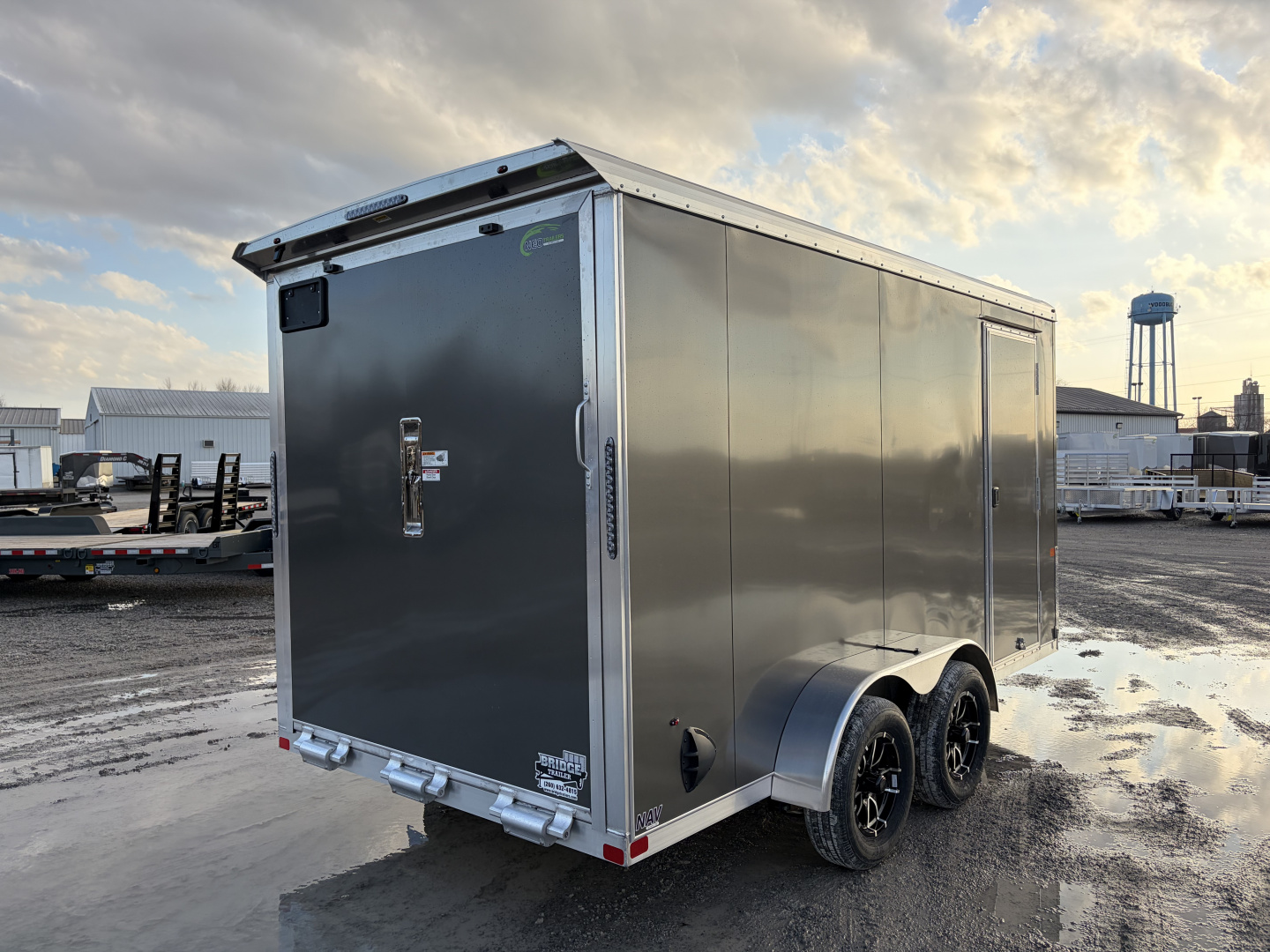 New 2026 NEO TRAILERS NAV147TR6 (7' X 14') 7K V-Nose Cargo / Enclosed Trailer