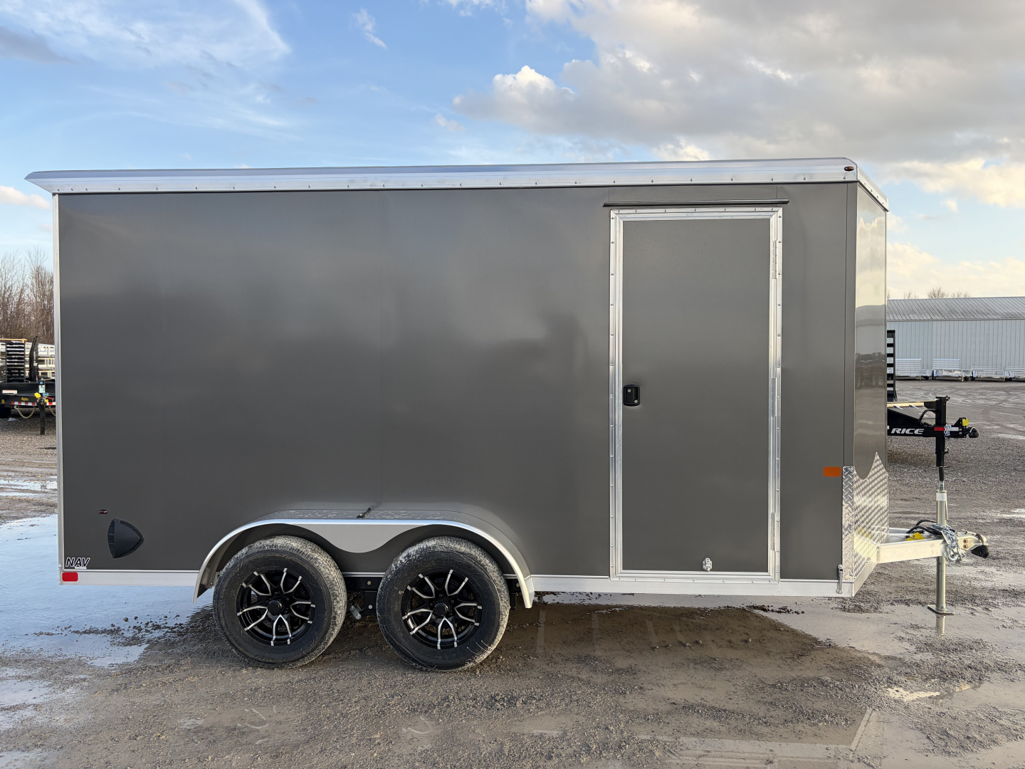 New 2026 NEO TRAILERS NAV147TR6 (7' X 14') 7K V-Nose Cargo / Enclosed Trailer