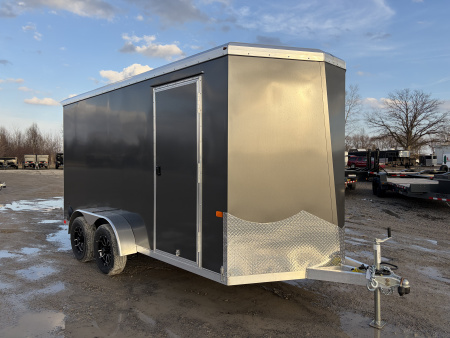 New 2026 NEO TRAILERS NAV147TR6 (7' X 14') 7K V-Nose Cargo / Enclosed Trailer
