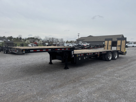 New 2026 Behnke 9.5'X38' 40 Ton Step Deck AIR RAMPS