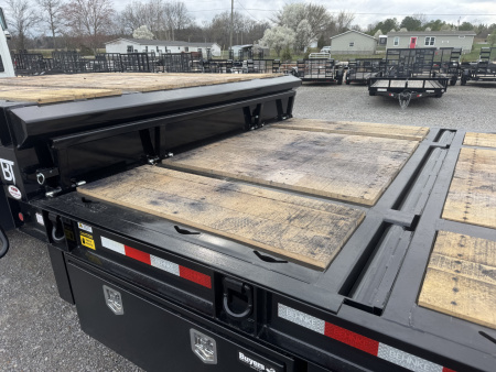 New 2026 Behnke 9.5'X38' 40 Ton Step Deck AIR RAMPS