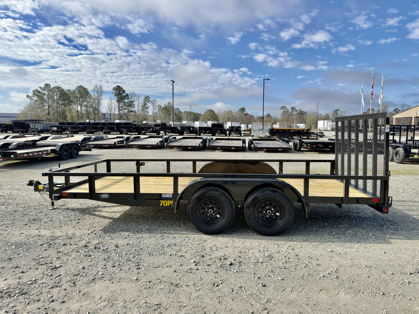 New 2026 Big Tex Trailers 70PI-18R1A-4PBK-BRK2 Utility Trailer