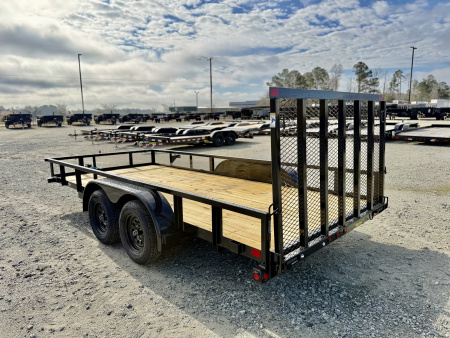 New 2026 Big Tex Trailers 70PI-18R1A-4PBK-BRK2 Utility Trailer