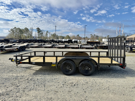New 2026 Big Tex Trailers 70PI-18R1A-4PBK-BRK2 Utility Trailer