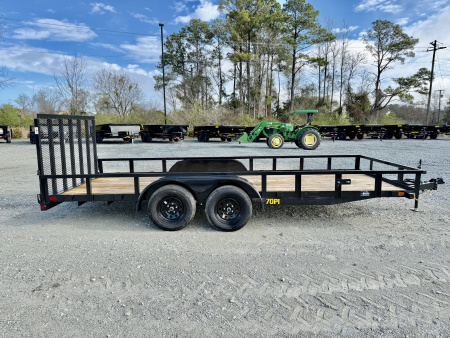 New 2026 Big Tex Trailers 70PI-18R1A-4PBK-BRK2 Utility Trailer