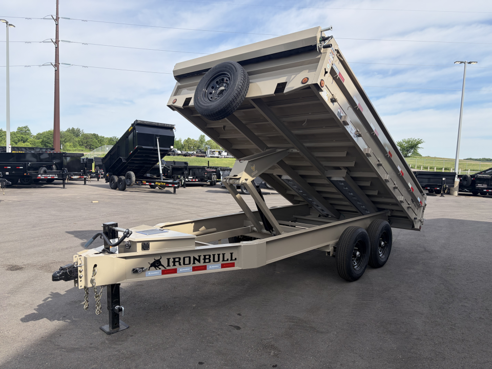 New DDP 96X14 14.9K DECKOVER DUMP TRAILER - SOLAR PANEL - SAND
