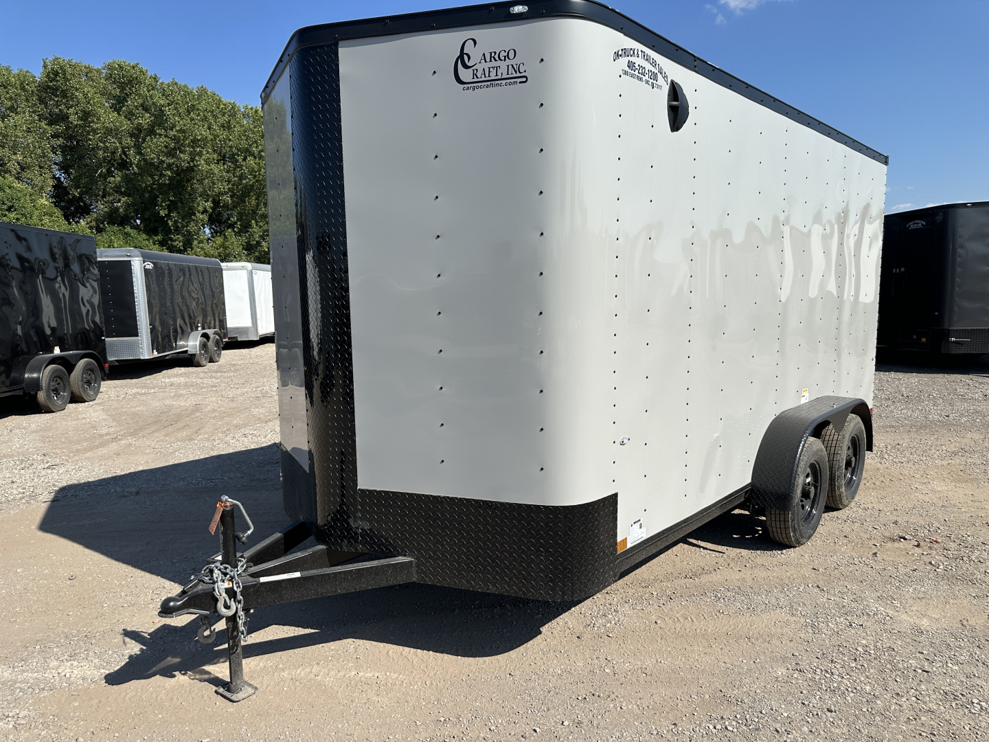 New 2026 Cargo Craft 7'x16'x7' tall Elite V Nose Sport, Ramp, Dove Gray Cargo / Enclosed Trailer