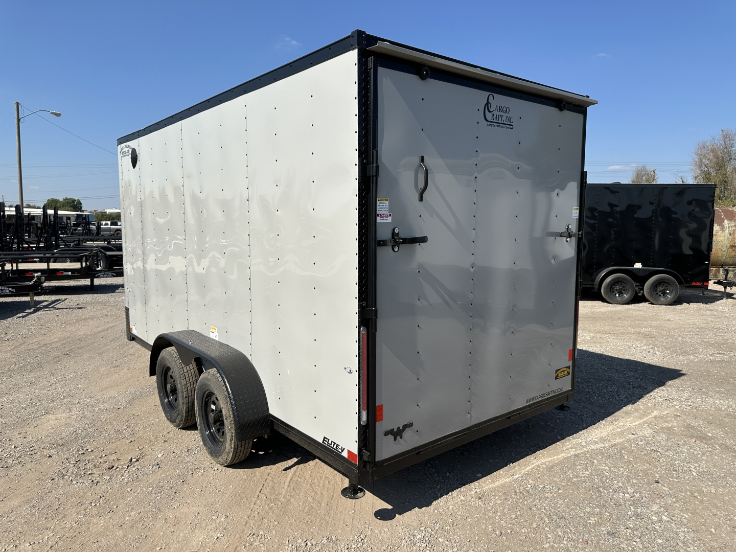 New 2026 Cargo Craft 7'x16'x7' tall Elite V Nose Sport, Ramp, Dove Gray Cargo / Enclosed Trailer