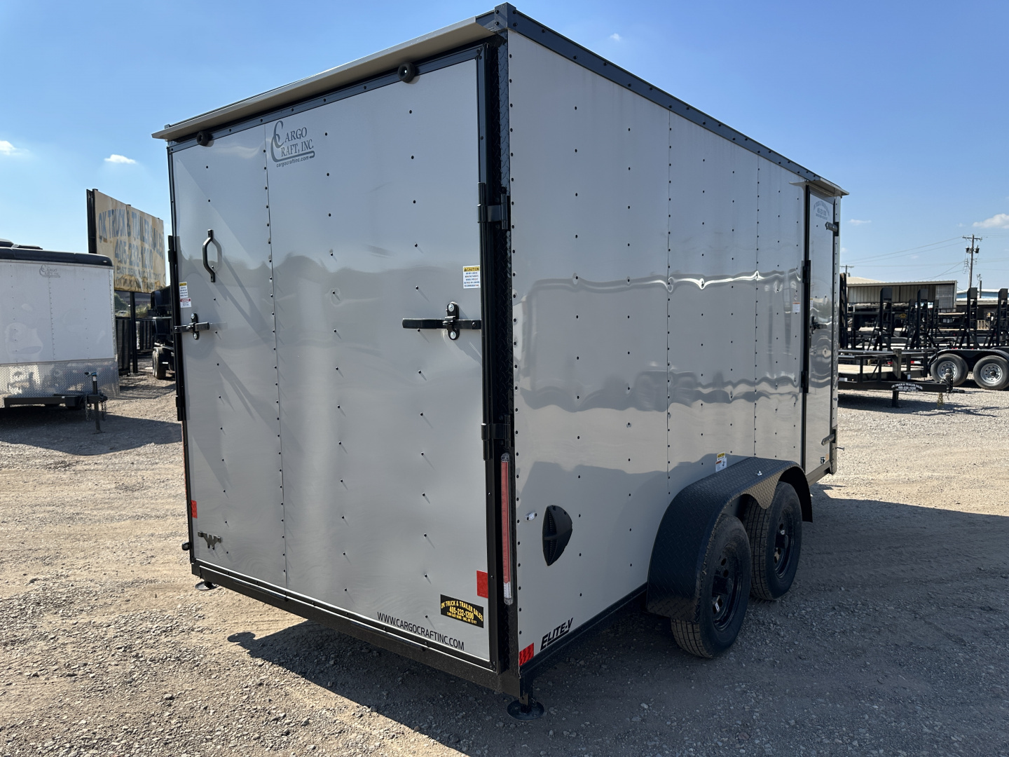 New 2026 Cargo Craft 7'x16'x7' tall Elite V Nose Sport, Ramp, Dove Gray Cargo / Enclosed Trailer