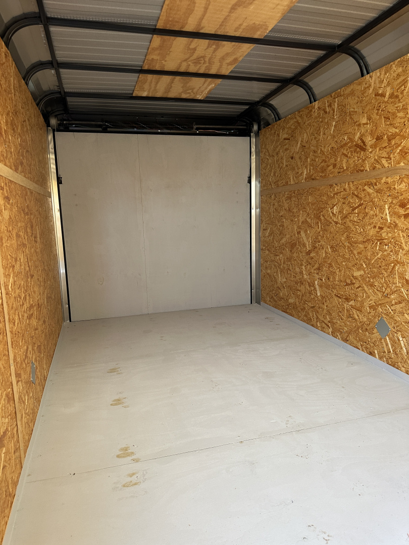 Used 2022 Cargo Craft 7'x16'x6'6" Explorer Package, Ramp door & Black Cargo / Enclosed Trailer