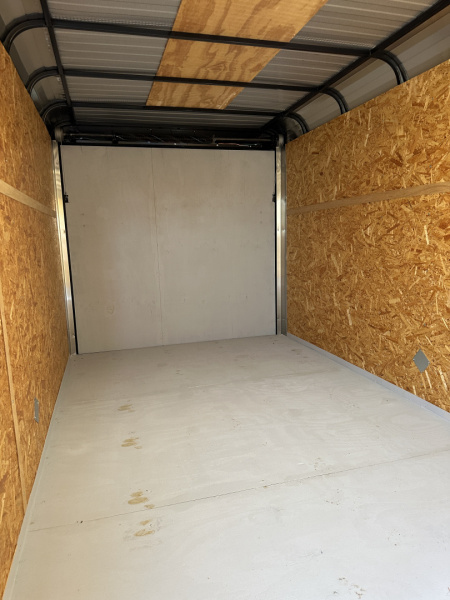 Used 2022 Cargo Craft 7'x16'x6'6" Explorer Package, Ramp door & Black Cargo / Enclosed Trailer