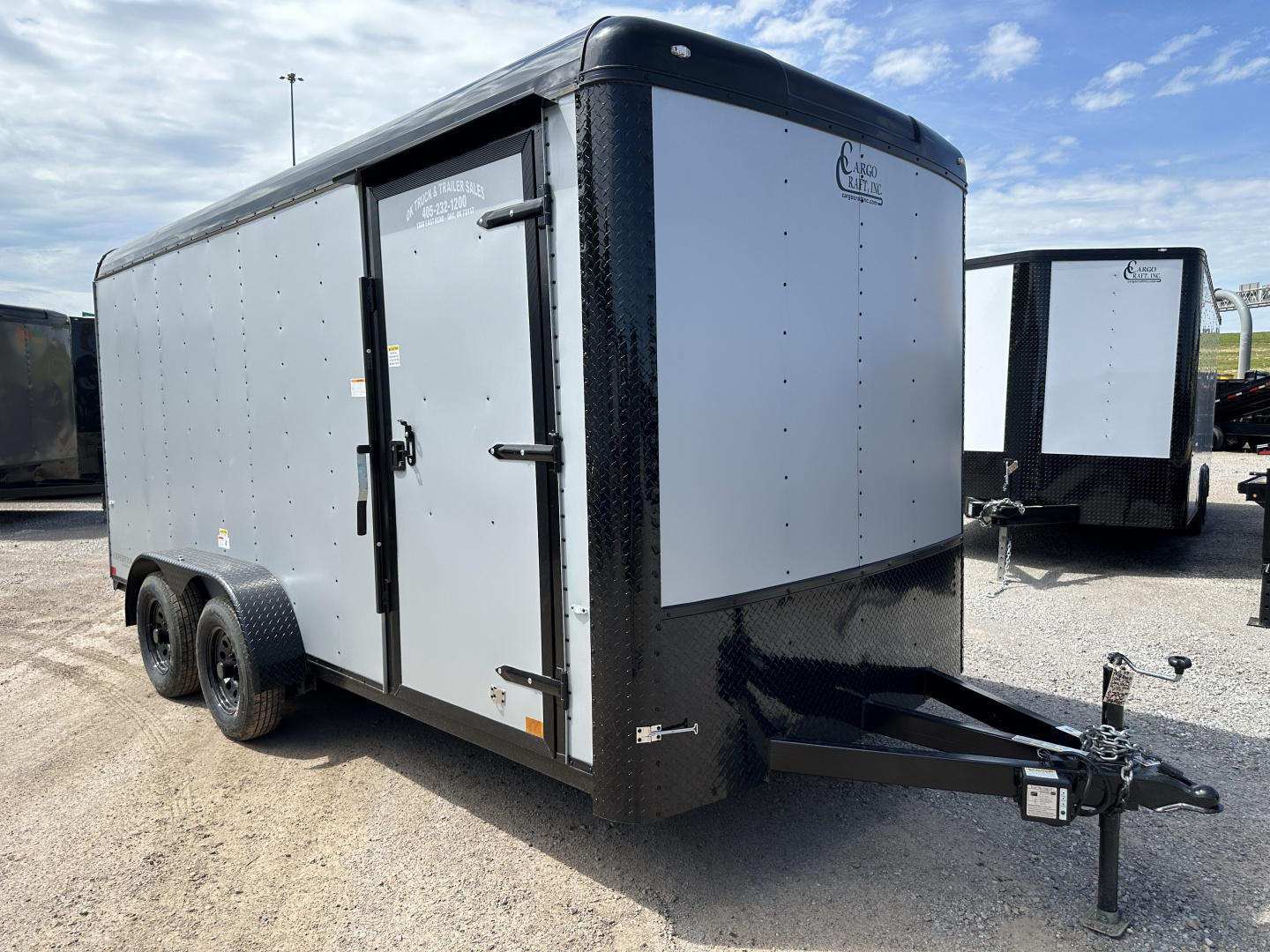 New 2026 Cargo Craft 7'x16'x7' Tall Expedition Extreme Silver Black out with ramp door Cargo / Enclosed Trailer