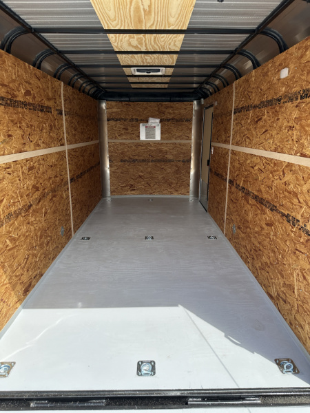 New 2026 Cargo Craft 7'x16'x7' Tall Expedition Extreme Silver Black out with ramp door Cargo / Enclosed Trailer