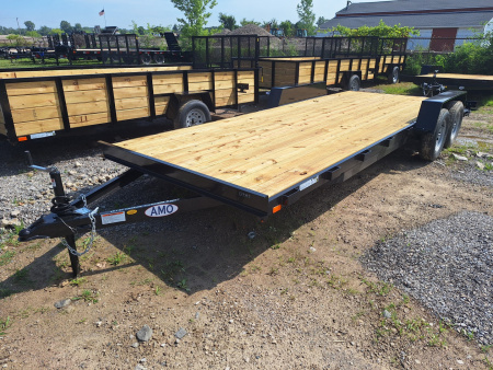 New 2026 AMO 82x20 Car Hauler 2 Axle Brake Led Lights