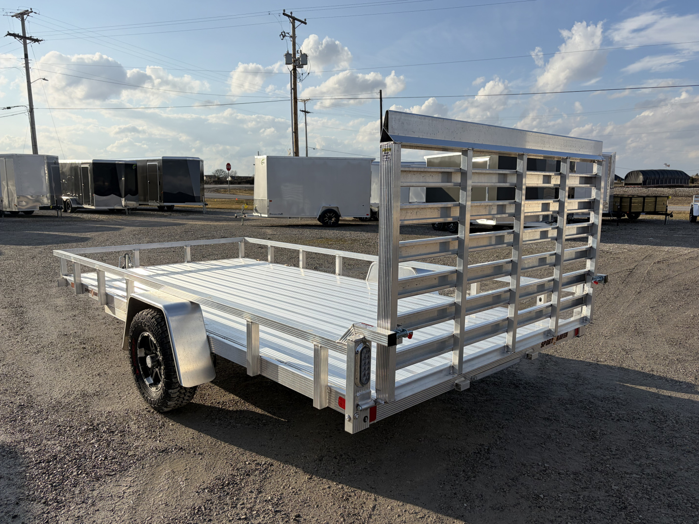 New 2026 Sport Haven AUTX714D (7' x 14') 2.9K Aluminum Utility Trailer