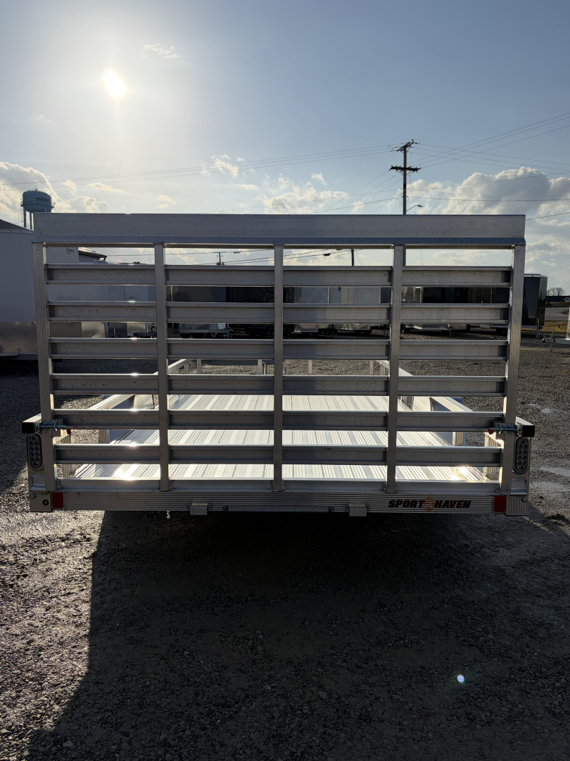 New 2026 Sport Haven AUTX714D (7' x 14') 2.9K Aluminum Utility Trailer