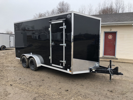 New 2026 US Cargo 7X16 W/ 7' Interior and Ploy Sides Cargo / Enclosed Trailer