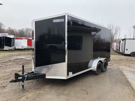 New 2026 US Cargo 7X14 W/ 7' Interior and Ploy Sides Cargo / Enclosed Trailer