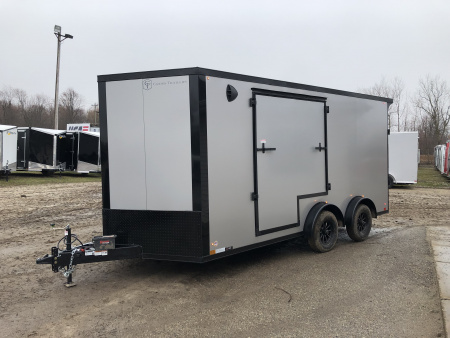 New 2026 Stealth Trailers 7.5X16 BLACK OUT W/ UTV DOOR AND 7' INTERIOR Cargo / Enclosed Trailer