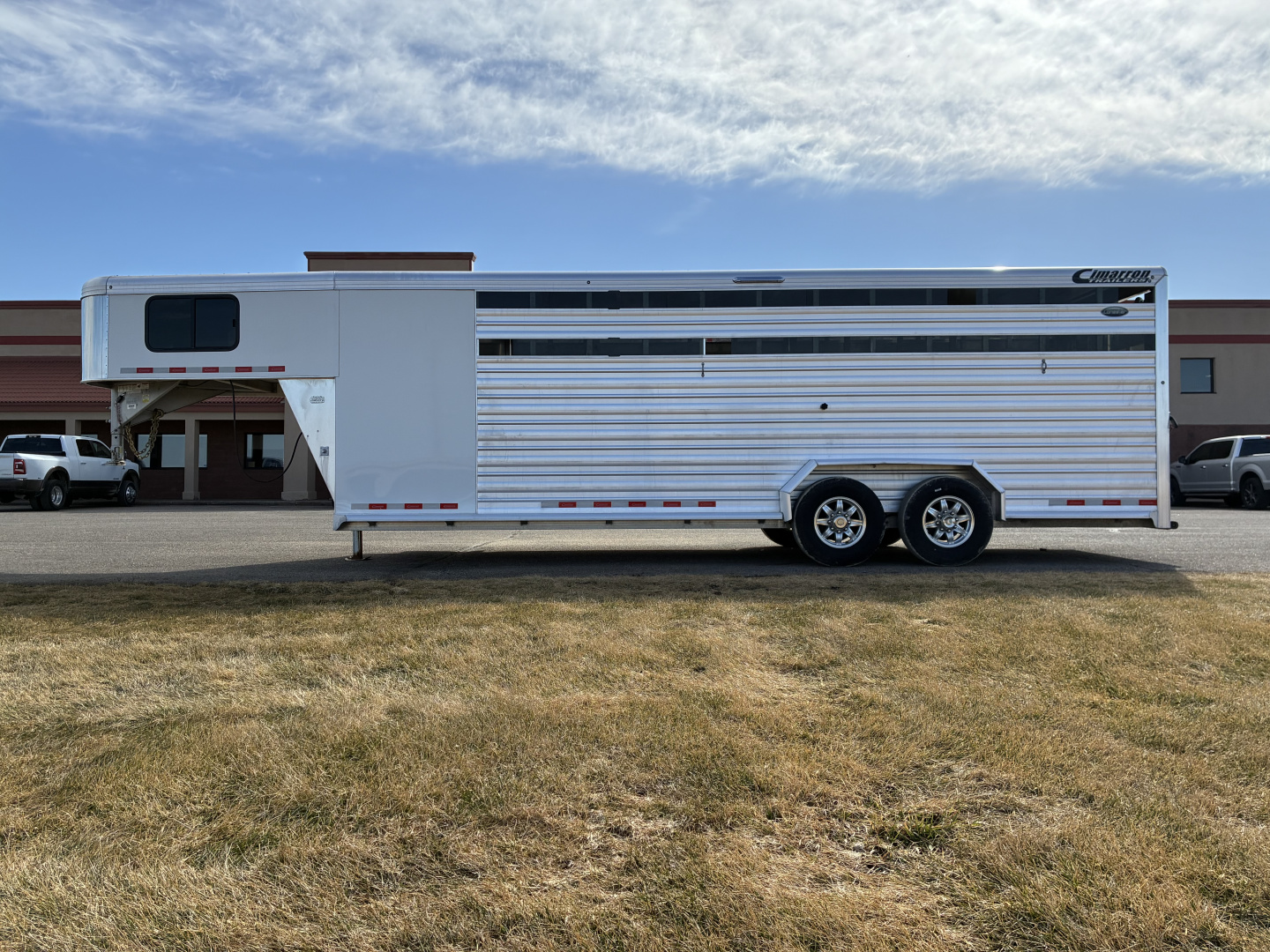 Used 2023 Cimarron 24' Lonestar Stock / Stock Combo Trailer