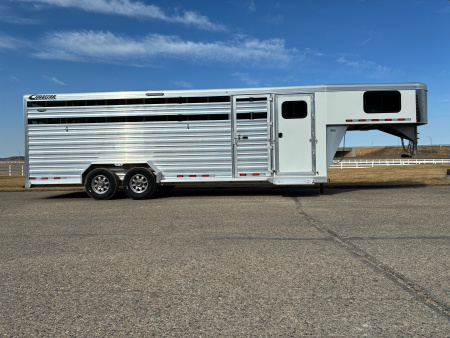 Used 2023 Cimarron 24' Lonestar Stock / Stock Combo Trailer