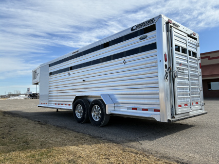 Used 2023 Cimarron 24' Lonestar Stock / Stock Combo Trailer