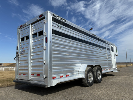 Used 2023 Cimarron 24' Lonestar Stock / Stock Combo Trailer